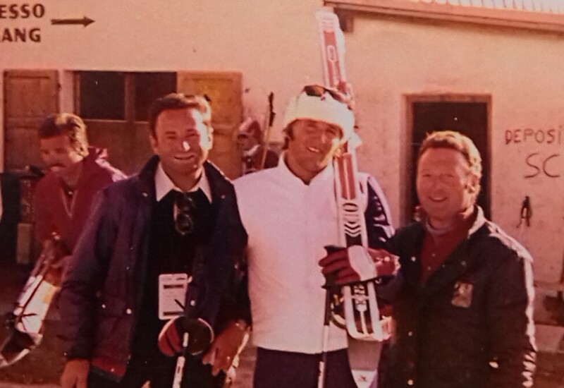 Piero Gros con Luciano e Carletto allo Stelvio
