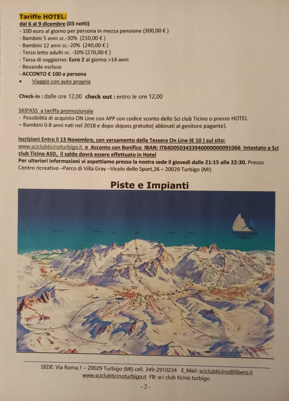 Ponte Immacolata 6-9 Dicembre a Ponte di Legno